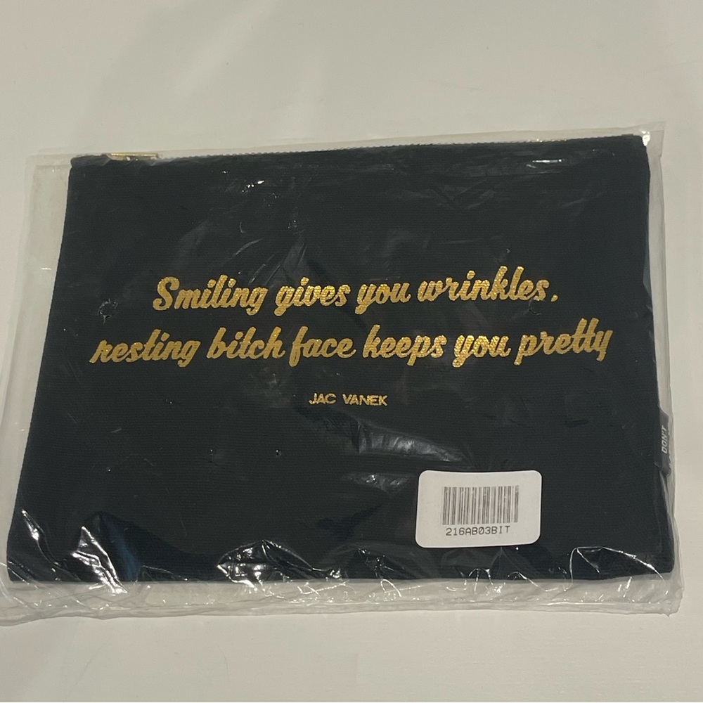 NEW Jac Vanek Zip Cosmetic Pouch